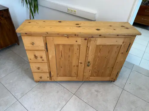 Bäuerliche Biedermeier Anrichte Kommode Kasterl Sideboard G1945
