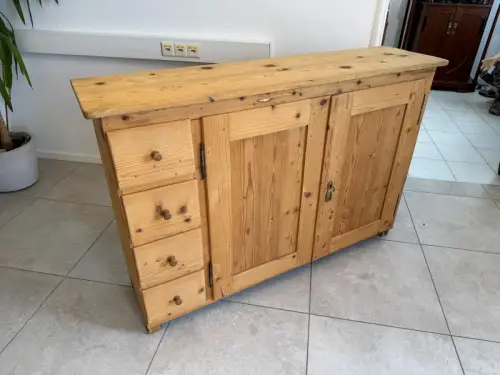 Bäuerliche Biedermeier Anrichte Kommode Kasterl Sideboard G1945