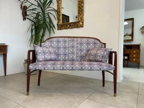 Original Jugendstil Sofa Bank / Antik / Art Nouveau / Bugholz / Josef Hoffmann G