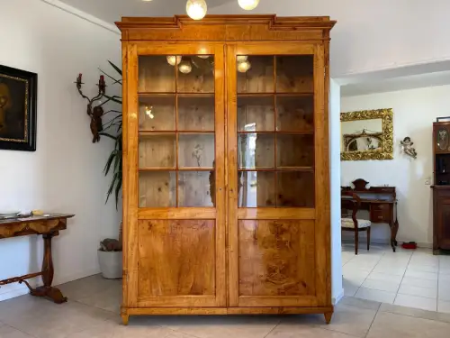 Antike Restaurierte Biedermeier Bücherschrank Vitrine Traumxemeplar Antiquität  