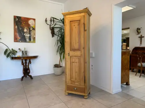 Originaler restaurierter Jugendstil Bauernschrank Naturholzschrank G1786