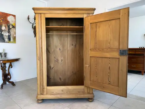 Originaler restaurierter Biedermeier Bauernschrank Naturholzschrank G1792
