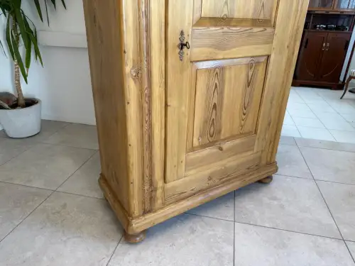 Originaler restaurierter Biedermeier Bauernschrank Naturholzschrank G1792