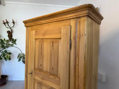 Originaler restaurierter Biedermeier Bauernschrank Naturholzschrank G1792