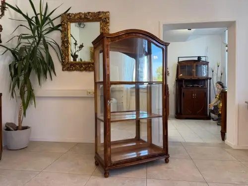 Antiquität Biedermeier Vitrine Bücherschrank Antiquität G1965