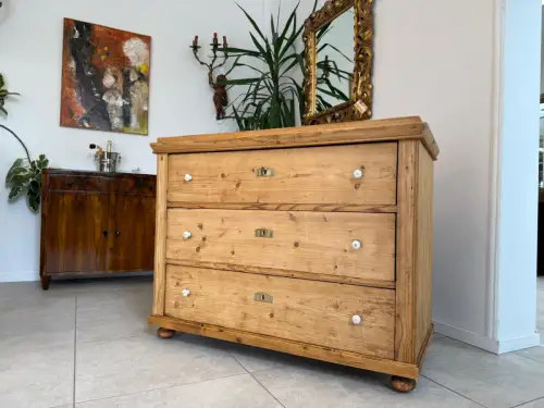 Restaurierte Biedermeier Kommode 3 Ladenkommode Antik ifantik G2033