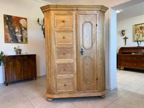 Restaurierter Biedermeier Brotschrank Almerschrank Vorratskasten Bauernschrank G