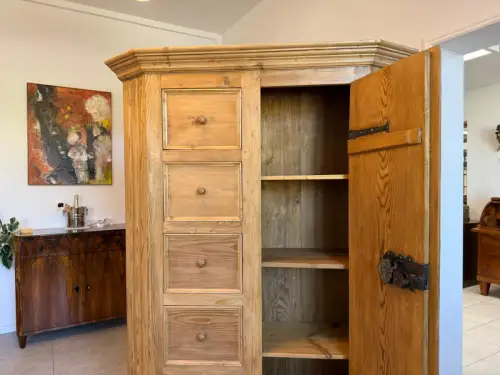 Restaurierter Biedermeier Brotschrank Almerschrank Vorratskasten Bauernschrank G