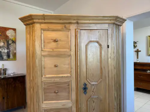 Restaurierter Biedermeier Brotschrank Almerschrank Vorratskasten Bauernschrank G