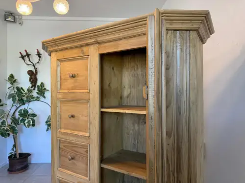 Restaurierter Biedermeier Brotschrank Almerschrank Vorratskasten Bauernschrank G