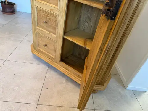 Restaurierter Biedermeier Brotschrank Almerschrank Vorratskasten Bauernschrank G