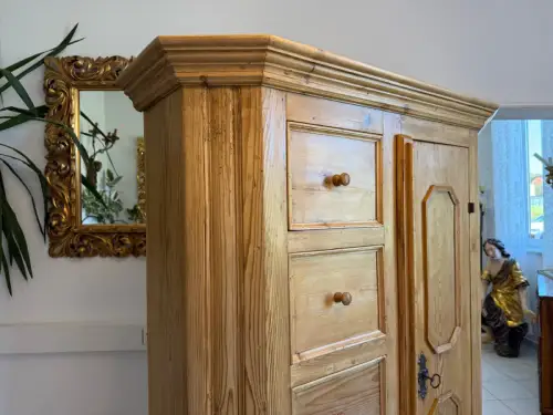 Restaurierter Biedermeier Brotschrank Almerschrank Vorratskasten Bauernschrank G