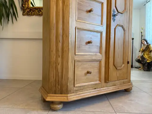 Restaurierter Biedermeier Brotschrank Almerschrank Vorratskasten Bauernschrank G