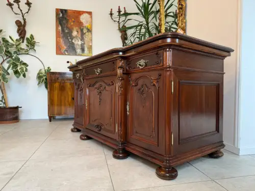 Restaurierte Prächtige Historismus Gründerzeit Pfeiferlbarock Anrichte Schrank A