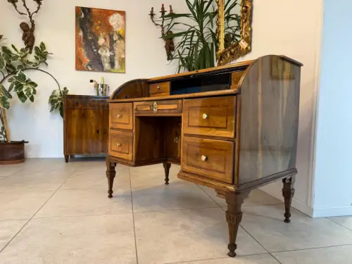 Sale Restauriert Barock Rolladen Sekretär um 1780 Antiquität G2049