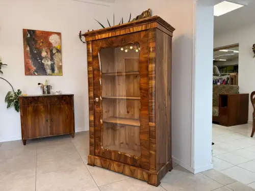 Sale Restauriert Antiquität Biedermeier Vitrine Glasschrank Bücherschrank G2051