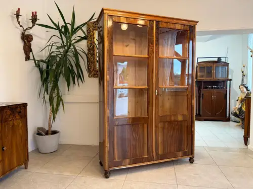 Sale Restaurierte Biedermeier Vitrine Bücherschrank Glasschrank G2046