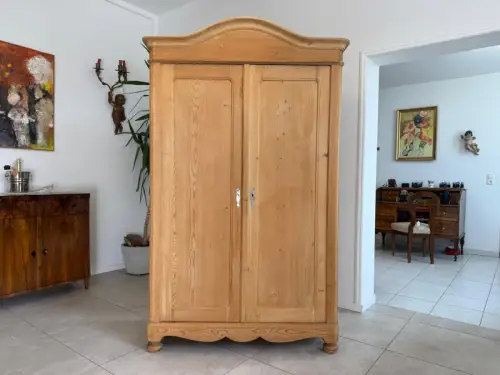 Originaler Gründerzeit Biedermeier Bauernschrank Naturholzschrank G2063