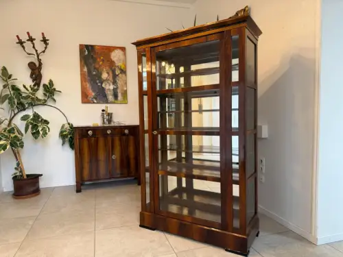 SALE Restaurierte Biedermeier Vitrine Bücherschrank ANTIQUITÄT G2085