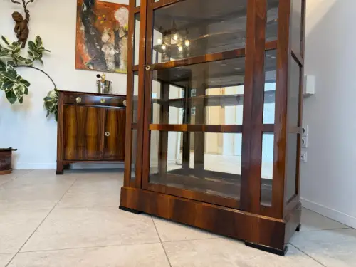 SALE Restaurierte Biedermeier Vitrine Bücherschrank ANTIQUITÄT G2085