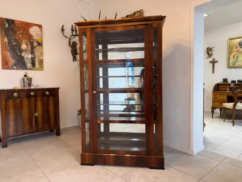 SALE Restaurierte Biedermeier Vitrine Bücherschrank ANTIQUITÄT G2085