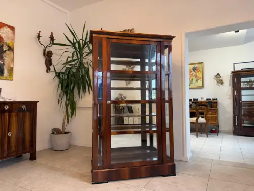 SALE Restaurierte Biedermeier Vitrine Bücherschrank ANTIQUITÄT G2085
