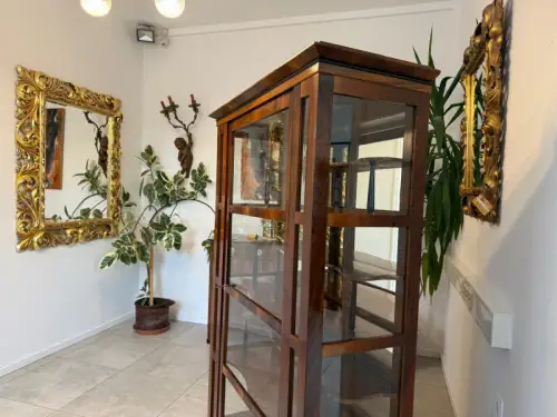 SALE Restaurierte Biedermeier Vitrine Bücherschrank ANTIQUITÄT G2085