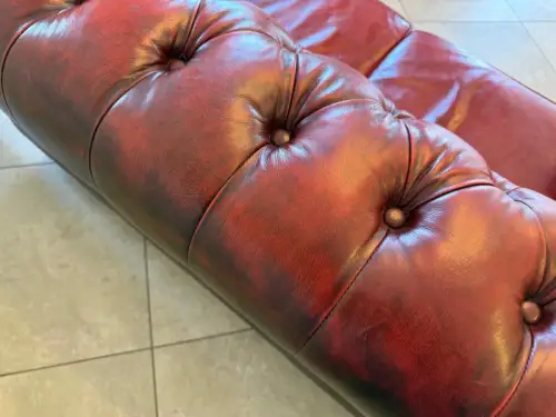 Chesterfield 2er Clubsofa Diwan Couch Oxblood Kultmöbel G2088