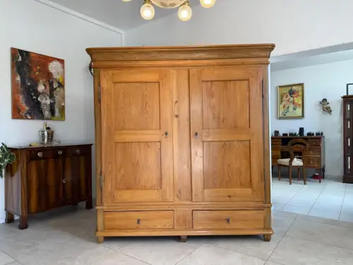 Originaler Bauernschrank Biedermeierschrank Hallenschrank Bauernkasten G2092 Kop