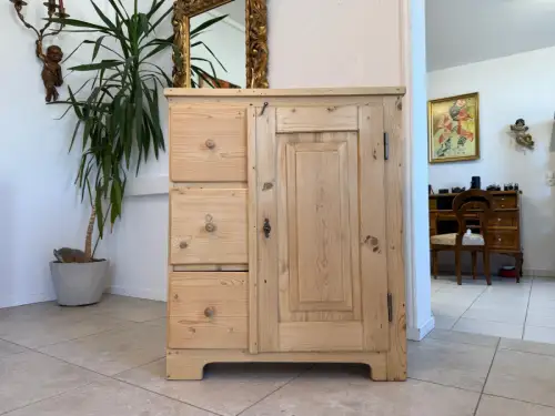 Alter Biedermeier Brotschrank Almerschrank Vorratskasten Bauernschrank Kasten G2
