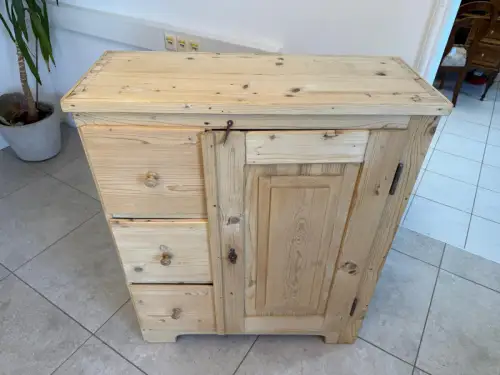 Alter Biedermeier Brotschrank Almerschrank Vorratskasten Bauernschrank Kasten G2