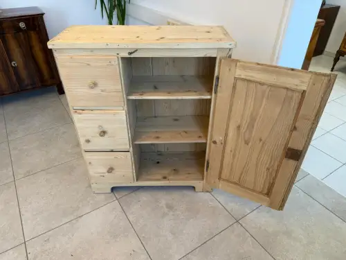 Alter Biedermeier Brotschrank Almerschrank Vorratskasten Bauernschrank Kasten G2