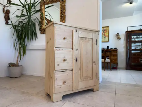 Alter Biedermeier Brotschrank Almerschrank Vorratskasten Bauernschrank Kasten G2