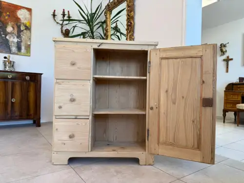 Alter Biedermeier Brotschrank Almerschrank Vorratskasten Bauernschrank Kasten G2