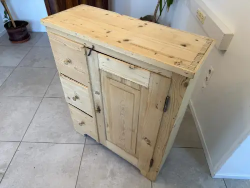 Alter Biedermeier Brotschrank Almerschrank Vorratskasten Bauernschrank Kasten G2