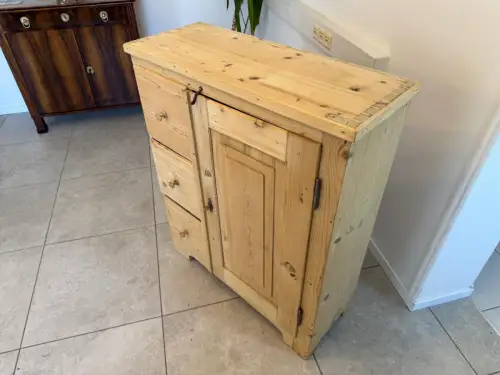 Alter Biedermeier Brotschrank Almerschrank Vorratskasten Bauernschrank Kasten G2