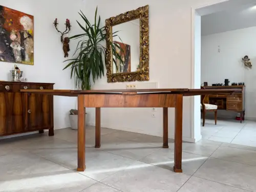 Biedermeier Auszugtisch Speisetisch Tisch Nussholz G2109
