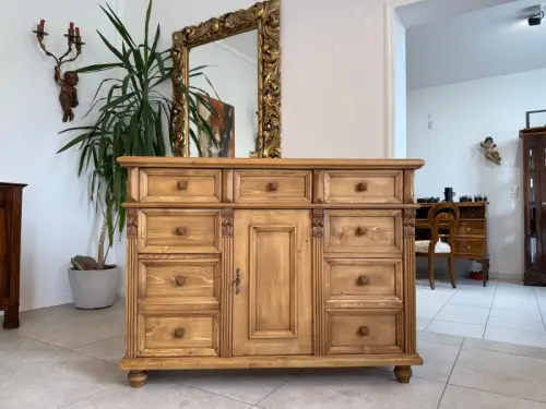 Massivholzkommode Ladenkommode Bauernmöbel Bauernmöbel Bauernschrank G2110