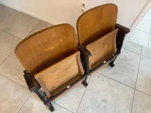 Originale Kinosessel 2er Sitz Klappstuhl Stuhl Sitzgruppe G2131