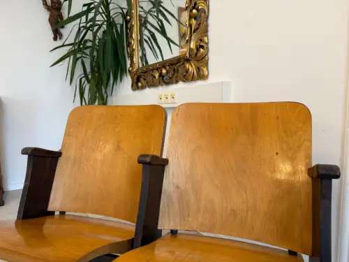 Originale Kinosessel 2er Sitz Klappstuhl Stuhl Sitzgruppe G2131