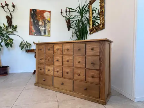 Restaurierte 21 Laden Biedermeier Kommode Ladenkommode Bauernmöbel G1790