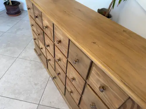 Restaurierte 21 Laden Biedermeier Kommode Ladenkommode Bauernmöbel G1790