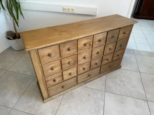 Restaurierte 21 Laden Biedermeier Kommode Ladenkommode Bauernmöbel G1790