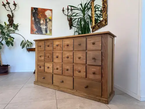 Restaurierte 21 Laden Biedermeier Kommode Ladenkommode Bauernmöbel G1790