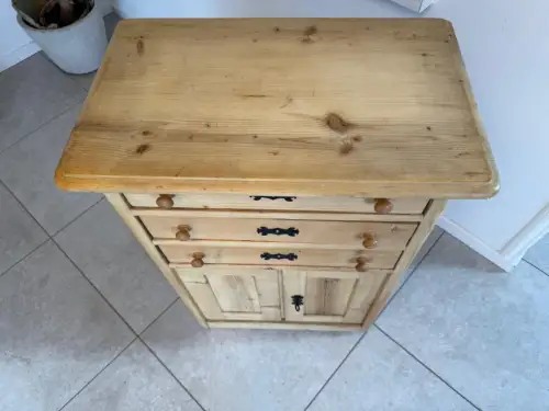 Bäuerliche Anrichte Kommode Laden Kasterl Antik Weichholz G2118