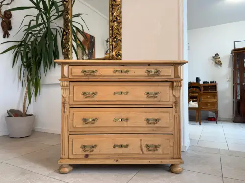 Originale Gründerzeit Kommode Weichholz Antik G2114 