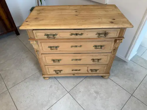 Originale Gründerzeit Kommode Weichholz Antik G2114 