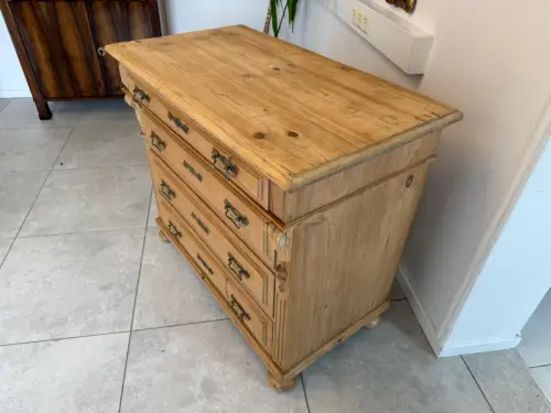 Originale Gründerzeit Kommode Weichholz Antik G2114 