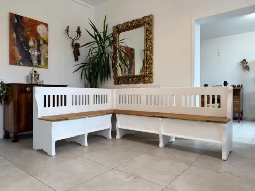 Bauernstube Eckbankgruppe Bauernstube mit Truhenfunktion Naturholz G2139