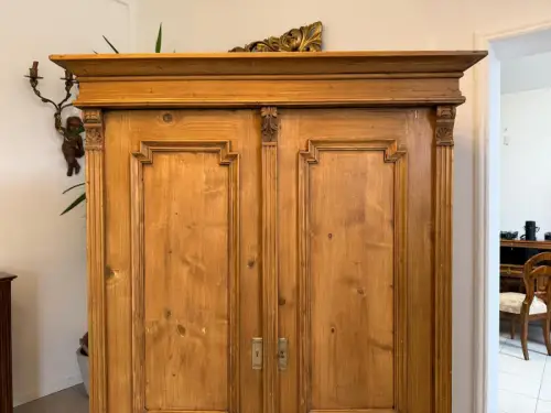 Gründerzeit Bauernschrank Bauernkasten Hallenschrank Weichholz G2135